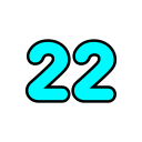 número 22 