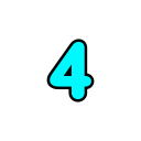 número 4 icon