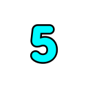 número 5 icon