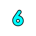 número 6 icon