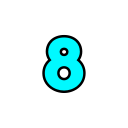 numero 8 icon