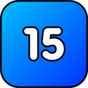 numero 15 icon