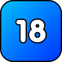 número 18 icon