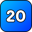 numero 20 icon