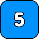 número 5 icon