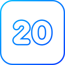 numero 20 icon