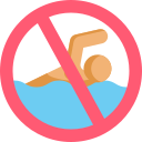 Prohibido nadar icon