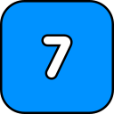 numero 7 icon