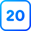 numero 20 icon