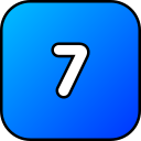 numero 7 icon