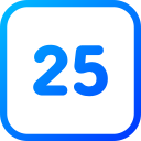 número 25 icon