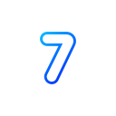 numero 7 icon