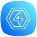 número 4 icon