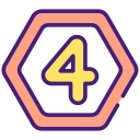 número 4 icon