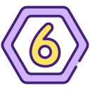 número 6 icon