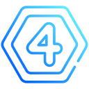 número 4 icon