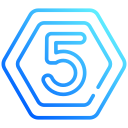 número 5 icon