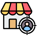 mercado objetivo icon