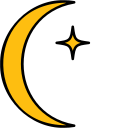 luna y estrellas icon