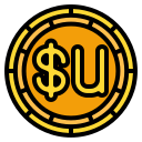 peso uruguayo icon