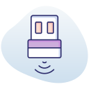 adaptador inalámbrico usb icon