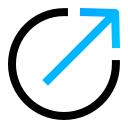 flecha diagonal icon