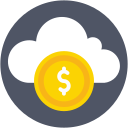 dinero en la nube icon