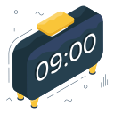 reloj digital icon