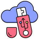 usb en la nube icon