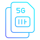 tarjeta sim 5g icon