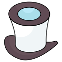 sombrero de mago icon