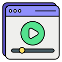 vídeo web icon