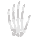 huesos de la mano icon