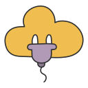 enchufe de nube icon