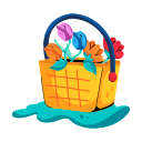 canasta de flores icon