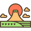 montaña fuji icon