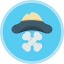 sombrero pirata icon