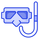 máscara de snorkel icon