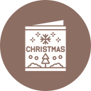 Christmas card icon