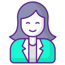 mujer de negocios icon