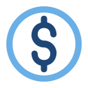 signo de dólar icon