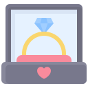 Diamond ring icon