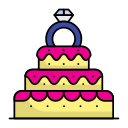 pastel de boda icon