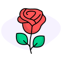 rosa roja icon