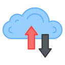 transferencia de datos en la nube icon