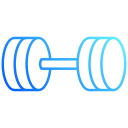 entrenamiento de levantamiento de pesas icon