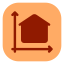 tamaño de la casa icon