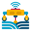 Agricultural robot icon