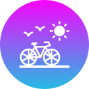 montar en bicicleta icon