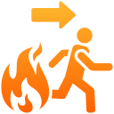 salida de incendios icon